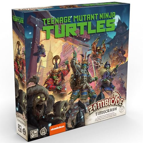 Zombicide White Death: TMNT Time Crash EXPANSION - Turtle Team's Quest through Zombie New York, juego de estrategia cooperativa con miniaturas de mesa, a partir de 14 años, 1-6 jugadores, 1 hora de