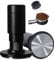 Coffee Tamper 51mm, with WDT Tool 2 in 1, Espresso Coffee Tamper Spring Loaded, Espresso Tamper, 30lb Calibrated Spring-Loaded Tamper with Distribution Tool, Stainless Steel Ripple Base