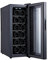 Suuim Enfriador de Vino con Puerta de Vidrio, refrigerador de Vino Independiente para 12 Botellas, Zona de Temperatura 10-18 ℃, Pantalla táctil, Entorno de Almacenamiento de Bodega de imitación