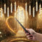 Szhhrxi 12 Stück Floating Candles, Schwebende Kerzen mit Zauberstab, Flammenlose Fliegende Kerze, Batteriebetriebene, Hängende Kerzen LED Kerze Stabkerzen für Halloween Weihnachten Deko