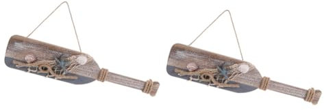 IMIKEYA 2st Vintage Paddeldekoration Wohnkultur Im -Stil Bootsdekor Nautisches Ruderpaddel Wanddekorationen Im Vintage-Stil Segeln Dekoration Küstenruderwand Matrose - Holz