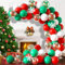 dellyy Grün Luftballon Girlande, Rot Grün Ballon Girlande, Konfetti Ballons Dekoration,Latex Ballons für Baby Shower, Partys Deko,Geburtstage Dekorationen,Hochzeiten,Weihnachten