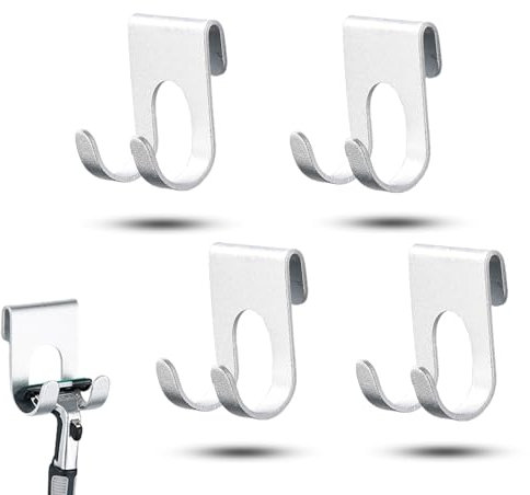 FZGLHQQ 4 PCS Razor Holder Exceptional Razor Stand Razor Shower Holder Waterproof Self Adhesive Shower Razor Holder Multipurpose Shaver Holder for Bathroom Kitchen Organiser
