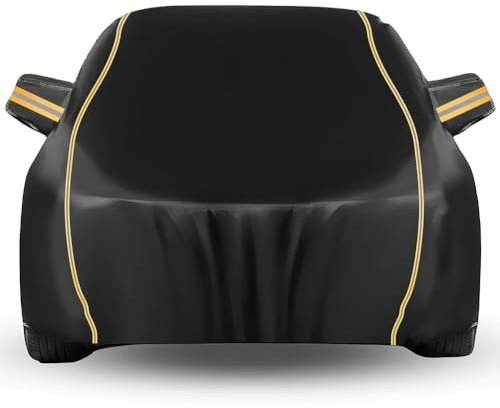 Auto Abdeckplane für Volkswagen Cabrio Golf 6,Autoabdeckung Outdoor Wasserdicht Atmungsaktiv Staubdicht Kratzfeste,Vollgarage Auto Abdeckung mit Türreißverschluss