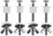 Fanmitrk Toilet Seat Hinge Parts-Replacement Fittings and Repair Parts,for Toilet Seat Hinges Use (hinge02)