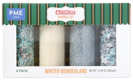 PME Noël Set de 4 Sprinkles - Hiver Enchanté (380g)