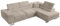 BROMARKT Sofa mit Schlaffunktion Ecksofa XXL Federn Couch Bettkasten Schlafsofa für Wohnzimmer Couch freistehend Anton Relaxfunktion Sofa 275x202x90 cm Beige Rechts