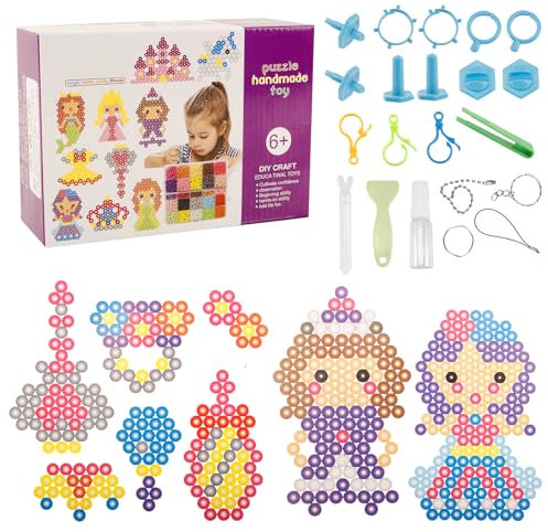Katomi Bügelperlen Set 10mm, XXL Perlen 2200 Stück, Bügelperlen Groß für Kinder ab 4, Umweltfreundlich & Ungiftig, DIY Perlenset für Kreative Bastelprojekte zu Geburtstag & Weihnachten