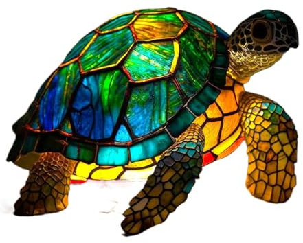ILESTDG Crystalli Artistische Lampe - VitraFauna Bunt SCHILDKROTE KATZE Lampe Verbessert [Energieklasse A] (Tortoise)
