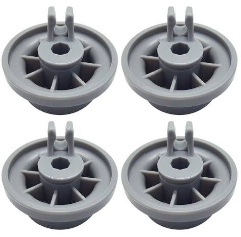 Ruedas de estanterías inferiores de 4 piezas - Rolleros de placa de reemplazo para la bandeja inferior | Piezas de estante de lavavajillas resistentes para cocina en el hogar, ruedas fáciles de instan