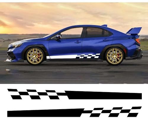 2-teilige Auto-Seitentür-Rock-Aufkleber, für Subaru Impreza WRX STi 22B 1998 1992 JDM Racing Style Vinyl-Film-Aufkleber Autozubehör