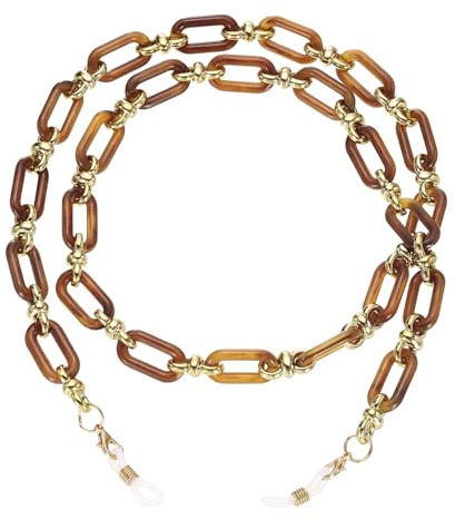 sourcing map Acrylic Glasses Chain, Eyeglass Chain Holder Strap Chains
