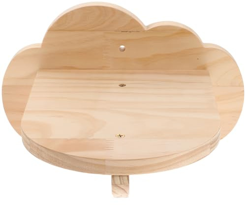 Veemoon Escalera para Saltar y Rascador para Gatos de Interior Plataforma de Madera Resistente Estante Colgante para Jaula Accesorio Multifuncional para Mascotas Torre de Escalada y