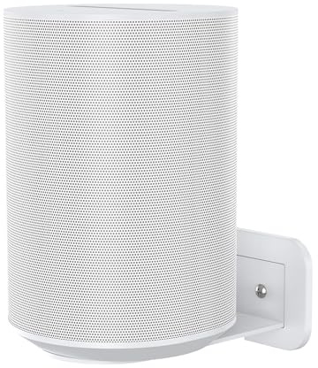 HomeMount Wall Mount for Sonos Era 100 / Studio (2025) / Ech 4th Gen – Heavy-Duty Metal Speaker Bracket with Cable Management & Bottom-Lock Screws, Space-Saving Audio Holder (White -1 pack)