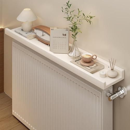 GHTCLDF Wooden Radiator Cover - Multi-Purpose Radiator Shelf, Space-Saving Wall Mounted Floating Shelf, Dust-Proof Heat-Resistant Storage Rack for Living Room Bedroom Hallway (90x15cm/35.4x6in)