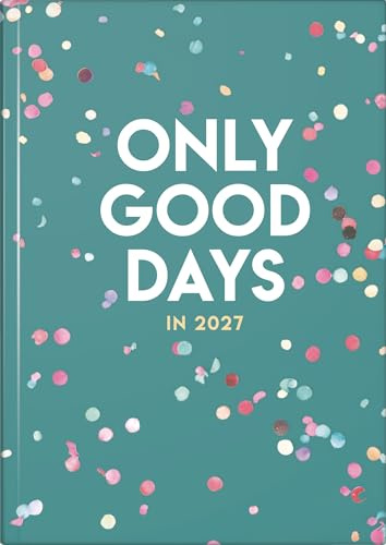 rido/idé Buchkalender Premium Young Line 2027 „Confetti“ | A5, Papier: 1 Seite = 1 Tag