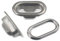 Fujiyuan Messingösen, oval, mit Unterlegscheiben, 5 mm x 12,5 mm, 20 Stück, für Leinwand, Kleidung, Tasche, Geldbörse, Handarbeit, DIY, Nähen, Gunblack