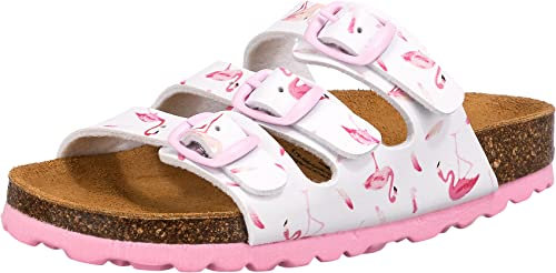 Lico Femme Bioline Flaminco Mules, Blanc Weiss Rosa Weiss Rosa, 41 EU