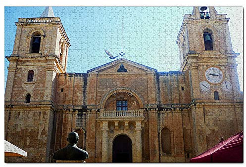 Malta St. Johns Co-Kathedrale Valletta Puzzle 1000 Teile Holzpuzzle Erwachsene Spielgrafik Reise Souvenir Holz