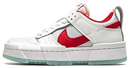 Nike W Dunk Low Disrupt Summit White/Gym Red Damen Ck6654 101 - Größe, Weiß/Rot, 9