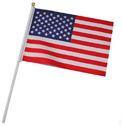 Banderas Bandera Americana 5pcs Mano Wave 14 * 21cm Banderas Nacionales Celebración De La Bandera De Suministro