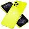 NALIA Chiaro Cover Neon compatibile con iPhone 13 Pro Max Custodia, Trasparente Colorato Silicone Copertura Traslucido Bumper Resistente, Protettiva Antiurto Sottile Case Morbido, Colore:Giallo