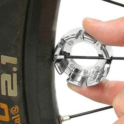 LondonExpress Spoke Key Wrench 8 Way Bicycle Cycle Bike Spoke Key Wheel Rim Spanner Tool Mini Repair Durable Portable Hand Tool UK
