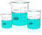 LABINVO Low Form Graduated Glass Beaker Set, Each 1 PC of Vol.500ml,1000ml,2000ml,3.3 Borosilicate Glass Beakers, IN-BKLS01