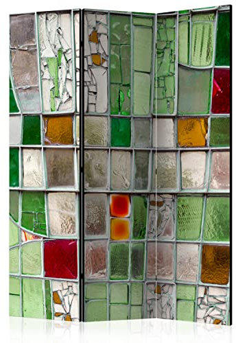 murando - Paravent intérieur Acoustique 135x172 cm - Séparateur de pièce avec Isolation phonique, Panneau insonorisant pour Bureau -Mosaïque de Verre colorée f-B-0088-z-b