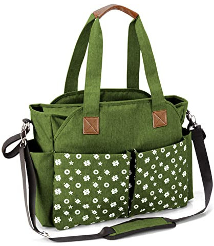 Homlynn Wickeltasche, Wickeltasche groß für Mama und Papa, 12 Taschen, Große Aufbewahrung mit Wickelauflage und isolierten Taschen, für alle Babyutensilien