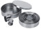 Serlium Kuchenform, 12 Stück tragbare runde Keksformen Mousse Edelstahl-Kuchenform Ring zum Backen von Schichtkuchen Käsekuchen Brotkuchen(12pcs)