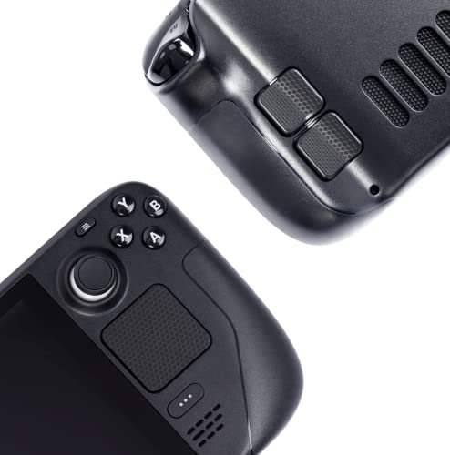 Touchpad Protector Steam Deck, Touch Pads und Back Buttons Schutz Haut Textur Aufkleber für steamdeck Touch Trackpads,Luck&Link(Matrix-Schwarz, Trackpads+4 Tasten)