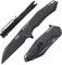 Firebird GANZO FH31B-BK EDC Faltbares Taschenmesser, rasiermesserscharf, D2 Edelstahl, Schwarz Klinge, G10 Griff mit Clip, Outdoor (Schwarz)