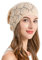 ZLYC Damen Sommer Strickmützen Handstricken Häkelmütze Bentage Beanie Mütze(Einfarbig Beige)