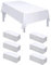 xiaozhifu 10 Stück Einweg Tischdecke Weiß,Einweg Tischdecke für Hochzeit 150cm x 280cm,Wasserdicht Geburtstag Tischdecken, Rechteckig Tischtuch Geeignet für Hochzeit, Party, Kindergeburtstag