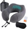 Gotanc Reise Nackenkissen Flugzeug, Reisekissen Weiches Memory Foam Baumwolle U-Förmiges Kissen, Travel Pillow mit Ohrstöpsel, Schlafmaske, Tasche, Ideal für Reisen, Flugzeug, Auto, Büro