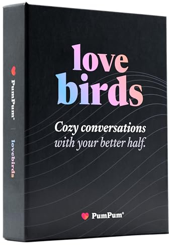 PumPum® Lovebirds – Intimes Kartenspiel für Paare mit 110 Fragen – Deutsch & Englisch