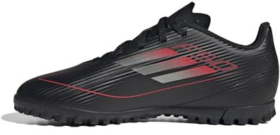 adidas F50 Club Football Boots Turf Kids Fußballschuhe, core Black/Iron met./Lucid red, 33 EU