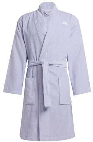 adidas Unisex BATHROBE, violet tone, L