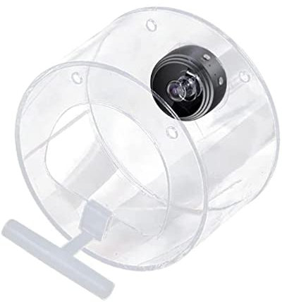 QTANZIQI Transparentes Vogelhaus mit Smart-Kamera: Vögel aus nächster Nähe beobachten