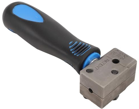 Keenso 3 16-Zoll-Doppel-Bördelwerkzeug Metall-Bremsleitungs-Bördelwerkzeug für 4 75-mm-Schläuche Erzeugt Blasen und 45-Grad-SAE-Bördelungen mit Abnehmbarem Griff für die Reparatur von Autos, LKWs und