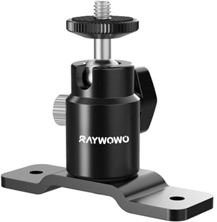 RAYWOWO Camera Wall Mount, Flexible Articulating Arm with 1/4 Screws, Vertical Wall Mount for Cameras, Lights, Phones