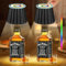LED Flaschenlampe Dimmbare 2 Stück, Akku Tischleuchte, Warmweiß 3000K 16 Farben RGB mit 5200 mAh, IP54 Wasserdicht kabellos Touch Tischlampe, Tragbare Flaschenlicht, für Restaurant & Bar (Schwarz)