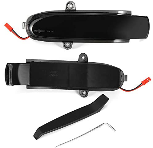 Dynamic Mirror Indicator,Dynamische Blinker 2 Stücke Dynamische Seite Rückseite Spiegel Lichtanzeige Fließende Blinker Lampe Passend Für Benz C Mercedes Klasse W203 CL203 S203 00-07