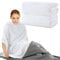 BALAPET 2 Pack Sauna Blanket Insert Towel,100% Cotton Insert for Sauna Blanket, Soft Absorbent Sauna Towel for Infrared Sauna Blankets,Reusable and Machine Washable(White)