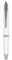 Jinhao 10 Press Fountain Pen with Box, Pearl White Retractable Fine Nib with Converter Set (Silver Clip)