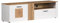 trendteam smart living - Vitoria - TV-Schrank - Weiß Matt/Evoke Eiche - Lowboard mit Hirnholzapplikationen - (BxHxT) 170 x 50 x 42 cm - Fernsehtisch für Fernseher bis 65 Zoll