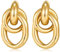 IKOPFLN Knoten-Ohrringe 14K Gold Klobige Creolen,Statement-Schmuck,Elegante Knoten-Design Ohrstecker für Damen