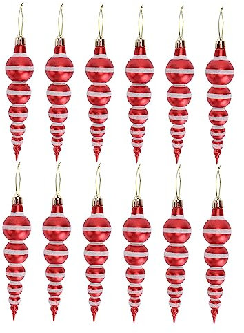 IMIKEYA 12 Stück Weihnachtskugeln Durchsichtige Christbaumkugeln LED Leuchten Christbaumschmuck Girlande Weihnachtsfolierung des Deckels Medaillon Kürbisförmige