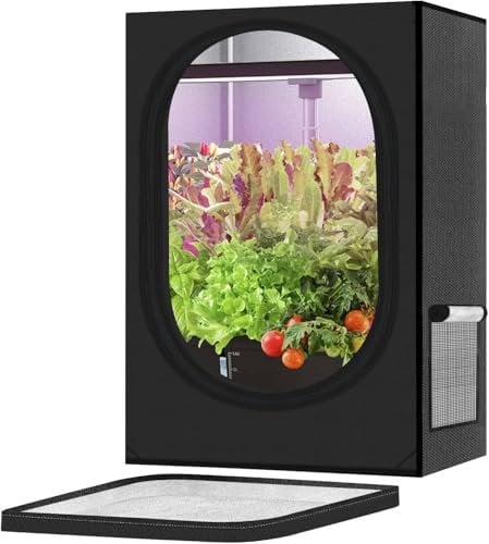 Pequeña tienda de cultivo 45 x 45 x 75 cm para sistema de cultivo hidropónico. Caja de cultivo 600D con mylar altamente reflectante. Un invernadero interior como caja de cultivo para el cultivo de
